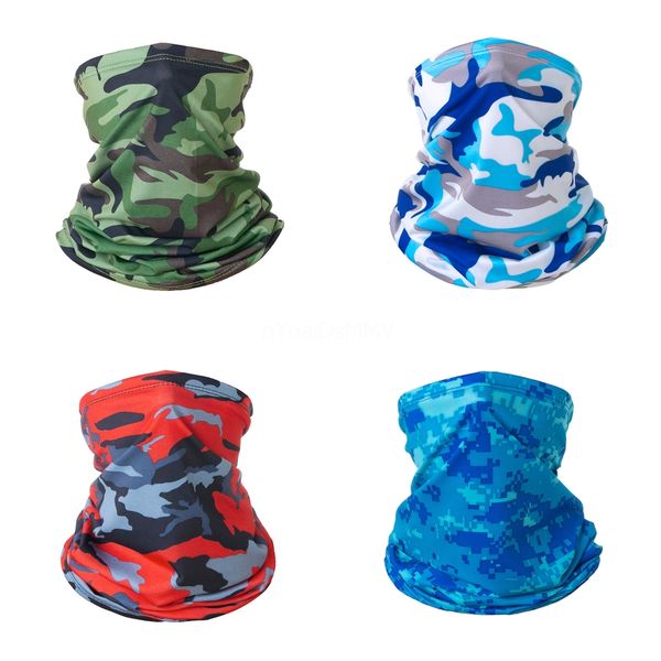 

new ice fishing scarf camouflage magic scarf face neck hiking uv protection dustproof gaiter cycling bandana face mask#654#776, Black