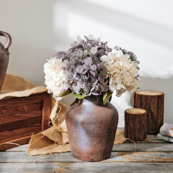 

artificial flowers silk hydrangea bride bouquet wedding home new year decoration accessories for vase flower arrangement