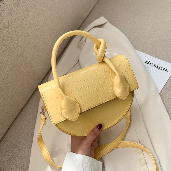 

2020 new style new small bag women's all-match texture ins messenger bag korean-style crocodile shoulder bag/hand saddle