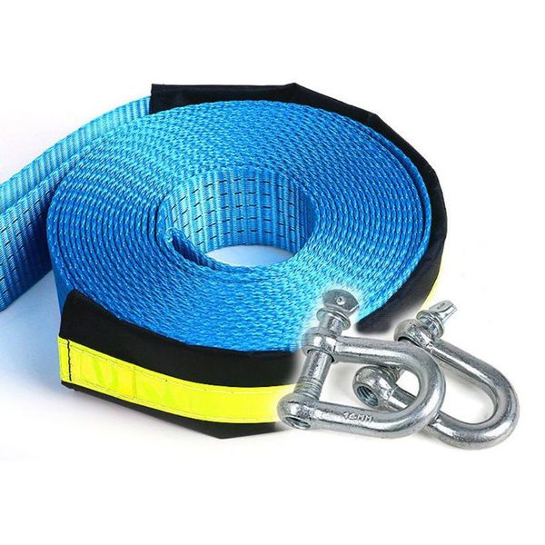

car tow rope strength 3 4m 8 tons heavy self-rescue rope traction belt l9bc