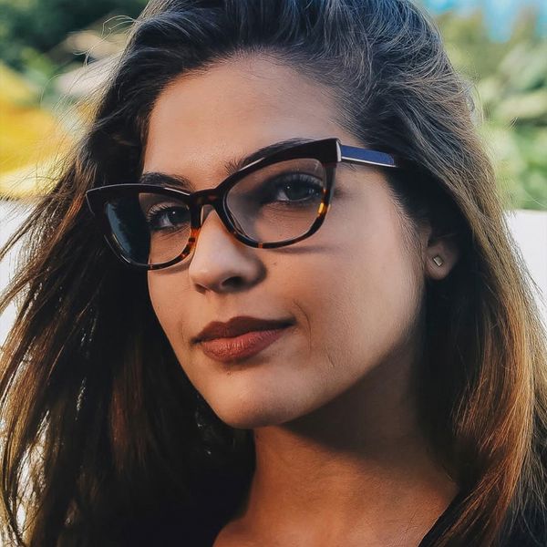 

95175 2019 new fashion women's plain fashionable cool all-match spring glasses comfortable glasses frame, Silver