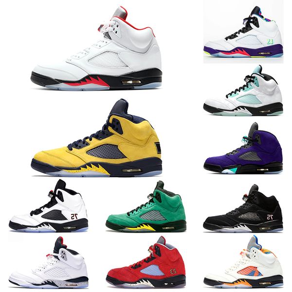 

дешевые jumpman 5 5s баскетбол обувь alternate бел огонь красный 2020 inspire мужские кроссовки спортивные кроссовки размер 40-47