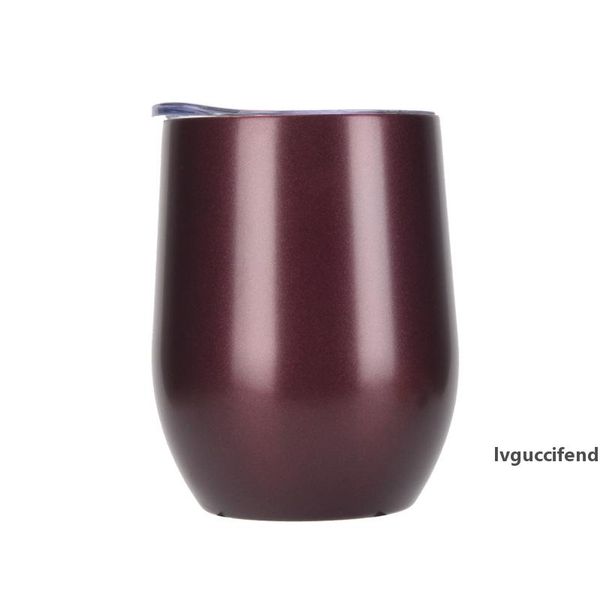 

12oz stainless steel egg cups wine glass double wall vacuum thermos flask coffee beer mugs egg tumblers water bottle party supplies cups a06
