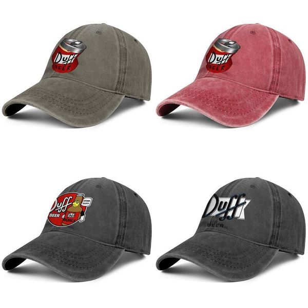 

stylish duff beer logo denim baseball cap design your own cute hats funny logo duff beer love painting poster, Blue;gray