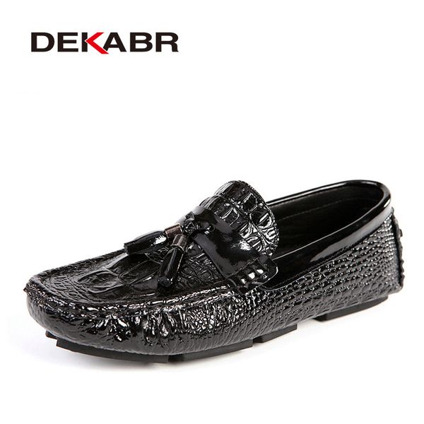 

dekabr brand men shoes new summer breathable comfortable men loafers luxury flats casual shoes soft moccasins big size 37~47, Black