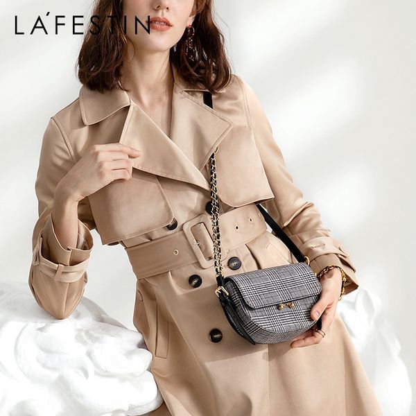 

lafitastine 2019 new thousand-bird shoulder saddle saddle women's niche fashion shoulder bag crossbody bag women's