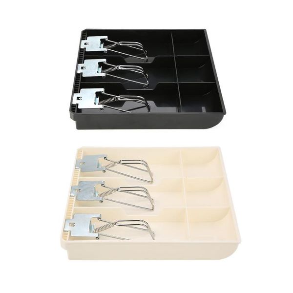 

cash drawer register insert tray replacement cashier three box with metal clip cashier box