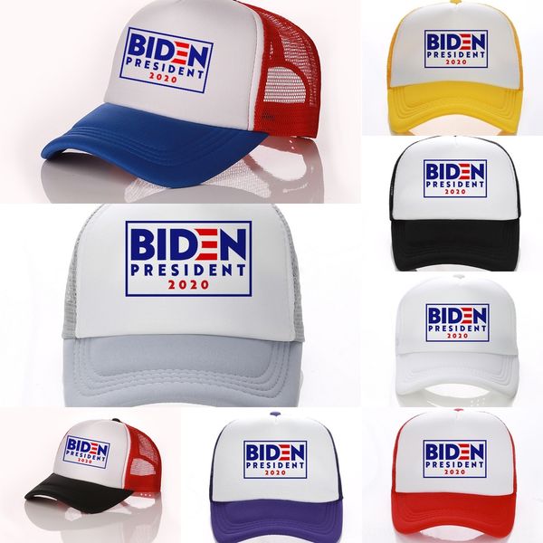 

gn0pr cap joe biden 2020 president caps adjustable baseball snapback cotton shipping dad hat casual trucker hats 3 colors, Blue;gray