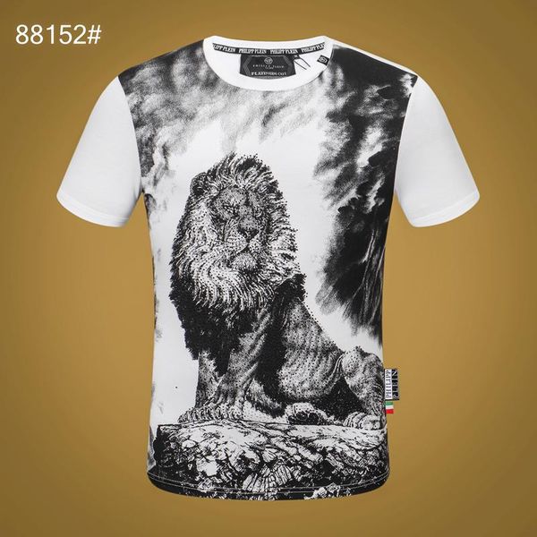 

20fw женщины mens дизайнер футболки luxury phillip обычная футболка summer homme от monc белый череп superme tee топы толстовка костюмы 09, White;black