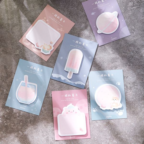 

summer sticky notes memo pad post book marker stationery office school supplies planner sticker