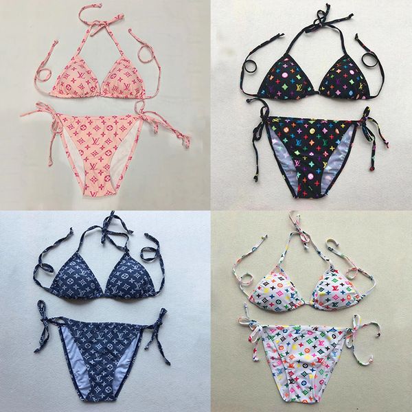 

summer 2020 ladies beach luxury swimsuit super bikini lingerie 2 pieces swimsuit designer women's swimwear wholesale, White;black