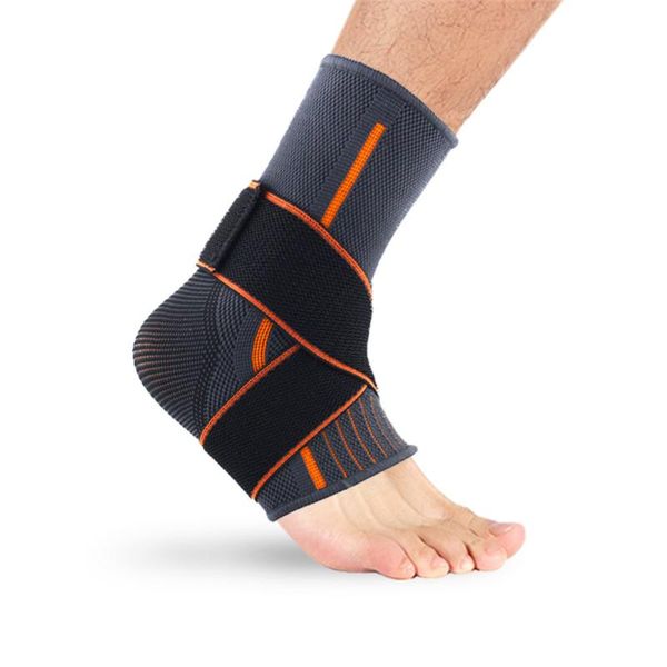 

1pc pressurized ankle movement protector with strap airy adjustable elastic agile ankle support sports safety accessories unisex, Blue;black