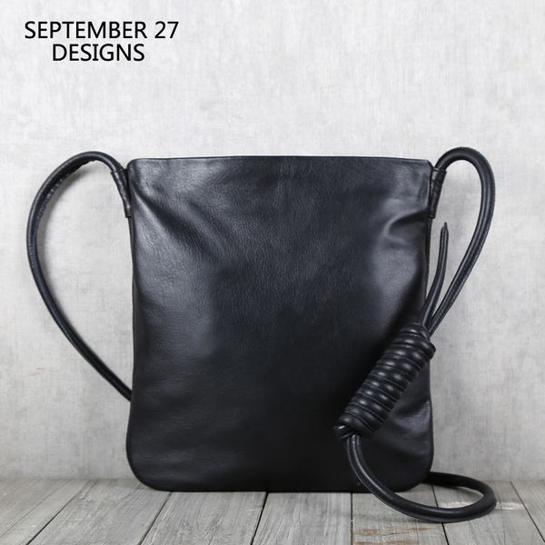 

messenger bag men cow leather single shoulder bag fashion handmade first layer leather leisure women's crossbody