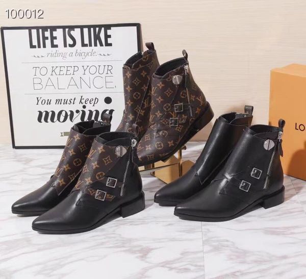 

новые моды модели дамы сапоги дамы толстые нижней молнии женские сапоги бизнес прогулочной обуви оригинальной коробке упаковка быстрая доста, Black