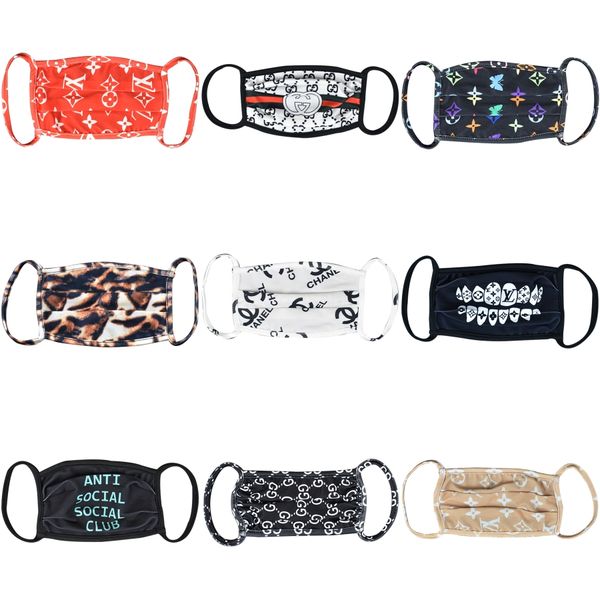 

anti-dust cotton mouth face mask black cartoon expression pattern boutique warm mask health cycling#181, Blue;pink