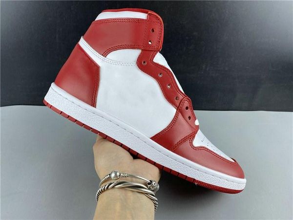 

new exclusive 1 high 85 chicago new beginnings basketball designer shoes varsity red white black fashion sport sneakers ship with box