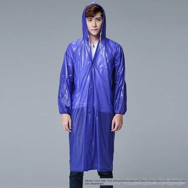

qu5wp . light and thin pvc beef tendon one-piece long windbreaker windbreaker raincoat men's and women's outdoor student hiking wa, Black