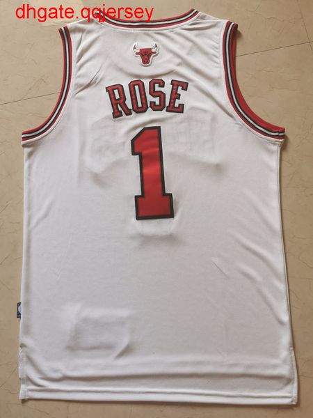 

2020 men's derrick rose #1white jersey, Gray
