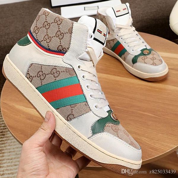 

men casual shoes trendy luxury design sneakers shoes leisure athletic chaussures pour hommes men leather high -sneaker g669