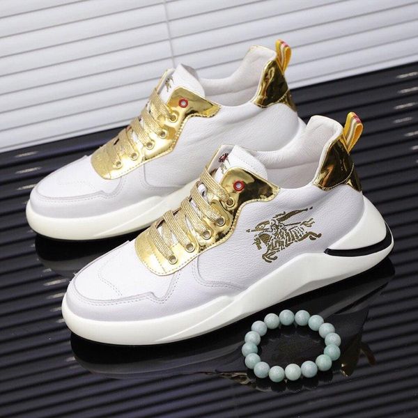 

2021-2020p high -end limited edition leather letter low -lace up casual sneakers ,stylish wild outdoor flat shoes ,size :38 -45, Black