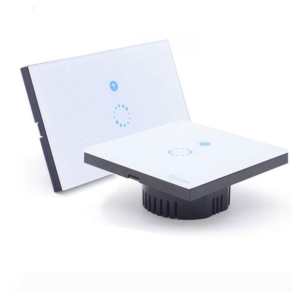 

smart home touch wifi switch eu us intelligent light wireless glass panel smart switch remote control via mobile