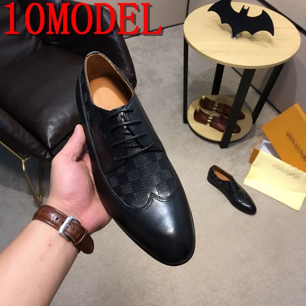 

2020 luxurious men's design gommino man fashion casual shoes embroide embroidery charm wedding dress prom footwear size 38-45, Black