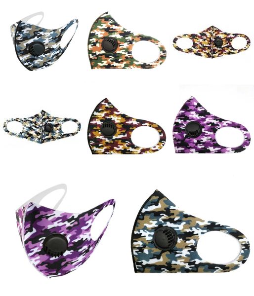 

3color breathing valve mask sponge face masks anti fog haze pm2.5 mouth er reusable anti dust designer printed mask protective mask gga3 #36, Black