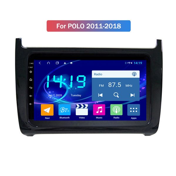 

9" super slim touch screen android 10 gps navigation for vw polo 2011-2018 car radio stereo bluetooth multimedia head unit
