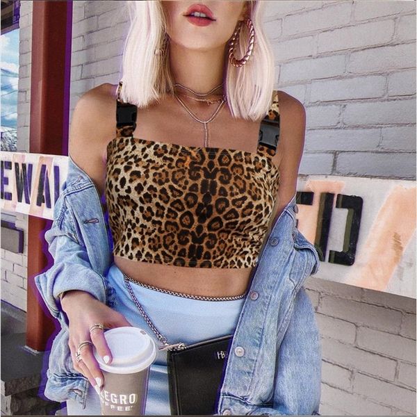 

short one- buckle suspender leopard print slim inner shoulder bag sling shoulder bag vest, Camo