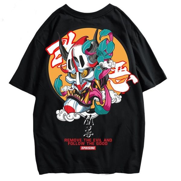 

t-shirts casual hip summer mens hop fashion loose short sleeve tees male pullovers street tees jawnu, Black