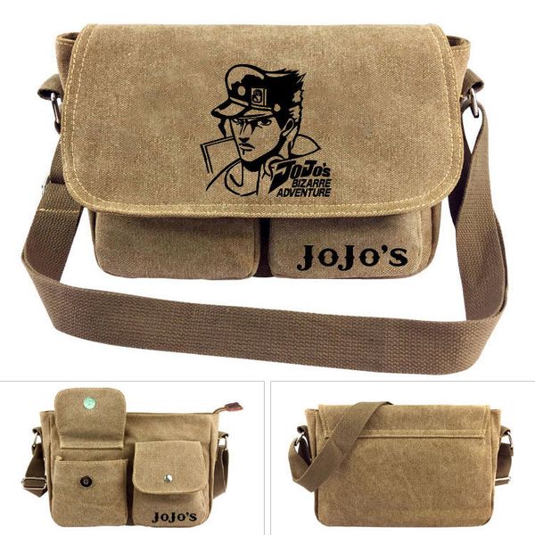 

аниме bizarre adventure cross body bag мужчины женщины парни девушки сумка сумки холст сумка мультфильм аниме школа книга tote