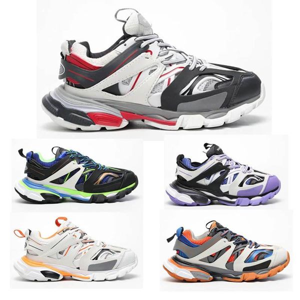 

outdoor jogging designer track paris triple-s 3.0 casual shoes men women blue pink white fashion dad shoes black low sneaker