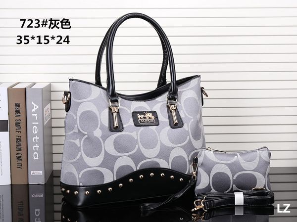 

2020 new coach womens pocket purse womens shoulder bag messenger lady cosmetics bag handbag wallet, Black