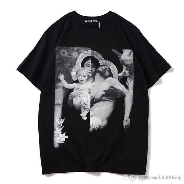 

2020 luxury mens designer t shirt letter print round nec short sleeve black white fashion men women new summer hip hop tees, White;black