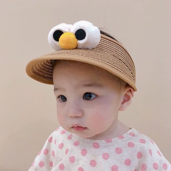 

children's cap baby cap boy's empty hat baby hat autumn thin style 1-2-3 years old cute super cute korean style boy, Yellow