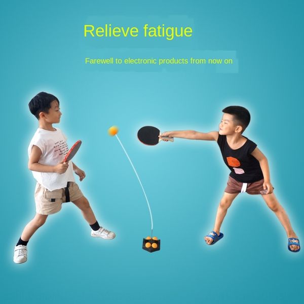 

5cbjl tennis trainer household fitness elastic soft shaft single tennis table tennistoy table tennisself-training artifact children's a