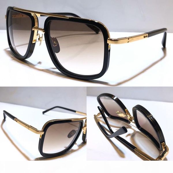 

mach new one sunglasses men designer metal vintage fashion style square frame outdoor protection uv 400 lens eyewear with case quality, White;black