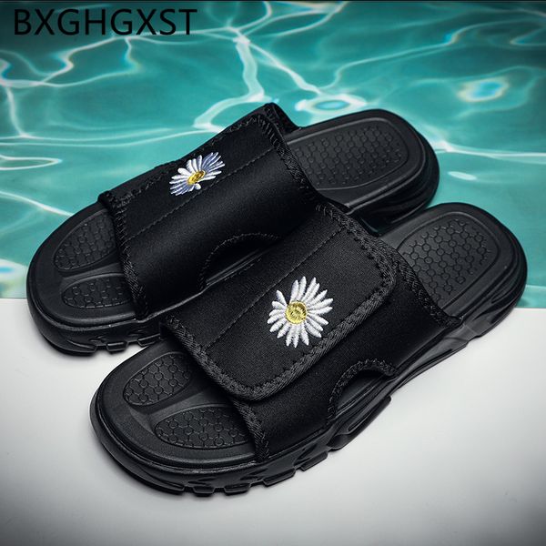 

slides mens slippers outdoor fashion designer shoes beach slippers men summer shoes luxury casual zapatos hombre, Black