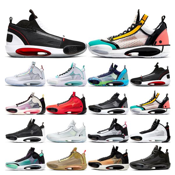 

2020 xxxiv mens basketball shoes 34 jumpman bayou boys black cat blue void crispy infrared red sports sneakers trainers fashion