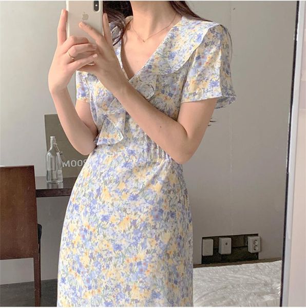 

s-xl plus size new summer dress girls boho party chiffon female vintage dress oversize short sleeve women dresses robe vestido, Black;gray