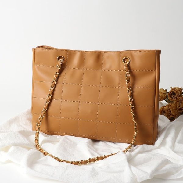 

women design handbags large tote genunie leather shoulder bag ladies shopping tote fashion letter chain bags travel duffle bags purse