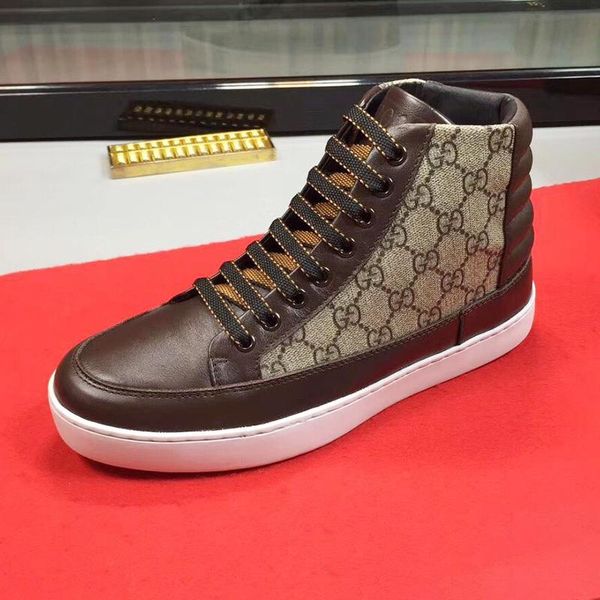 

2021 drop ship men 's high sneaker manner schuhe casual men boots fashion classic lace -up plus size men shoes comfortable vintage, Black