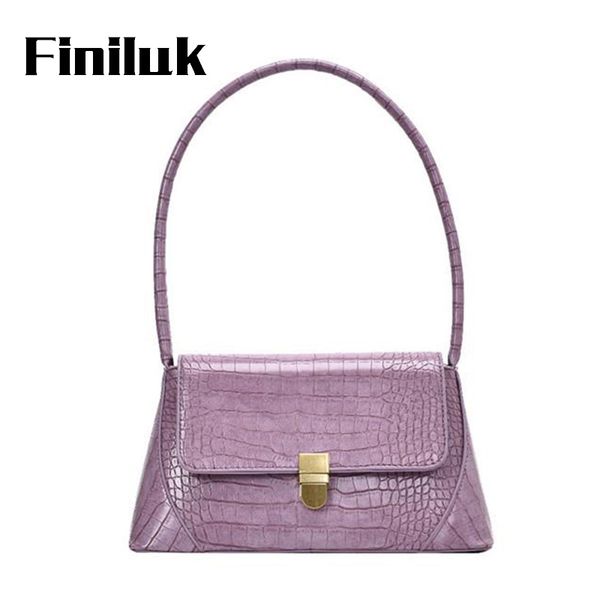 

finiluk крокодил pattern сумка багет женщины мешочки модельер плечо сумки женские сумки кожа pu biz160 pm49