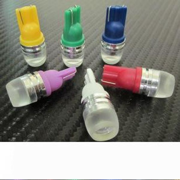 

t10 194 168 2521 2525 1.5w smd 1 led license indicator instrument marker clearance light projector lens bulb xenon white