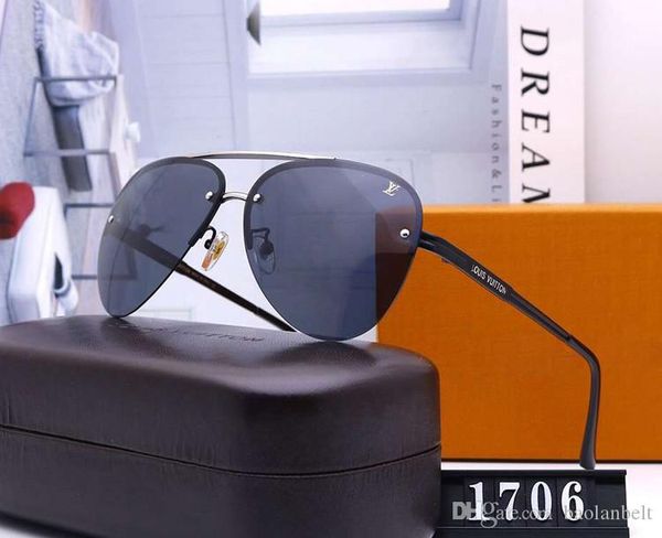 

пилот солнцезащитных очков мужчины женщина дизайнер солнцезащитные очки поляризованных mens женщина мода вс очки lentes анти-усталость синег, Black