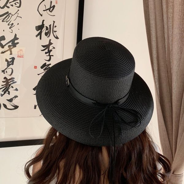 

ymsaid лето солома для женщин 2019 мода элегантный лук lady широкий брим floppy бич женский visor вс hat y200619, Blue;gray