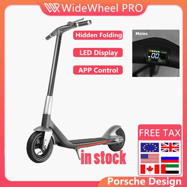 

Fashion Design Unique Hidden Folding Electric Bicycle Wireless LED Display Electric Scooter Bike 10 Inch Wheel Disc Brake Ebike