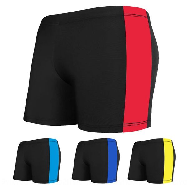 

new swimsuit shorts swimming trunks nylon children's swimsuit student cute color matching shorts little boy boxer swimming trunks, Black