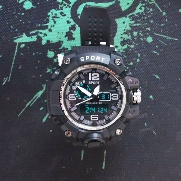 

wolf warriors men'sstudents special forceswatch sports multi-functional tactics wolf warriors large dial watch waterproof, Blue