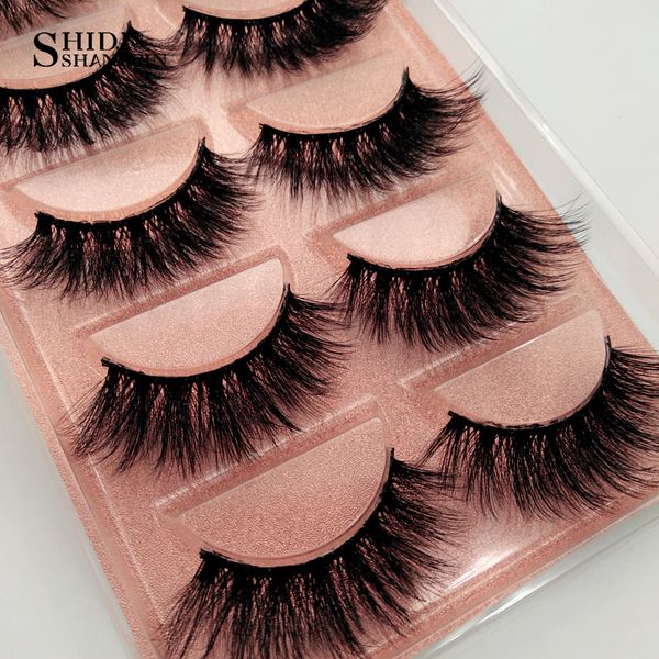 

shidishangpin 1box mink eyelashes makeup false lashes 5pairs lashes dramatic eye natrual makeup 3d mink cilios maquiagem